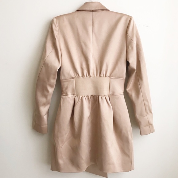 House of CB Allonia Champagne Satin Corset Dress L - Picture 6 of 8